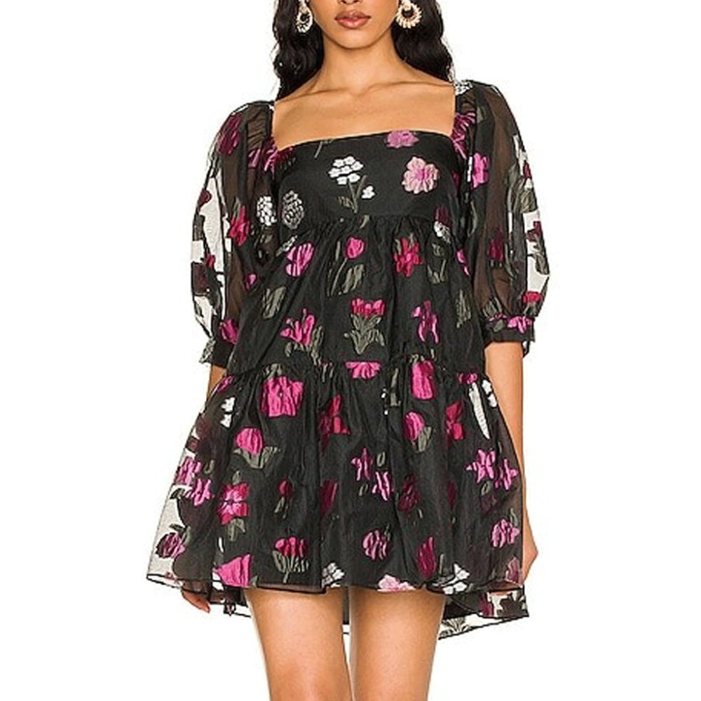 Amanda Uprichard Theodora Dress in Bordeaux XS